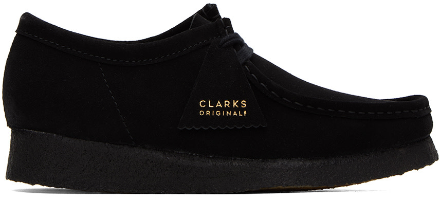 Clarks Originals: Black Wallabee Derbys | SSENSE