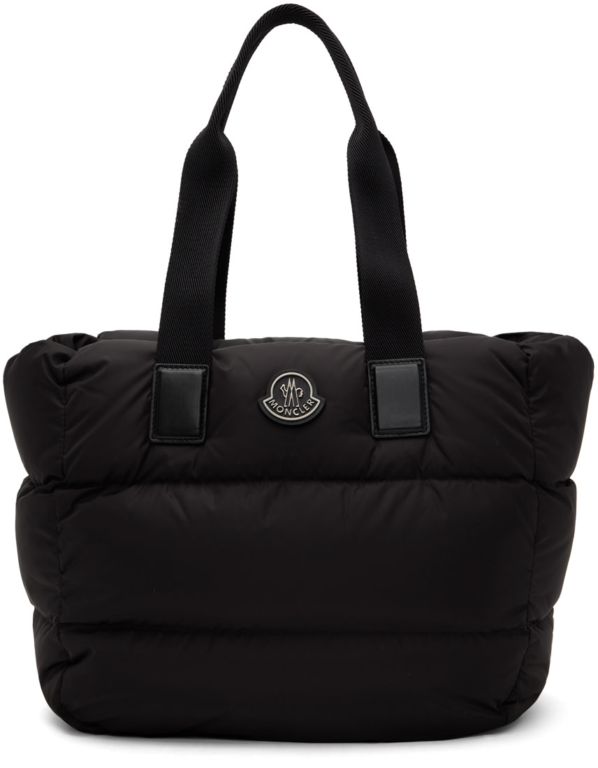 Moncler - 블랙 카라독 다운 토트백