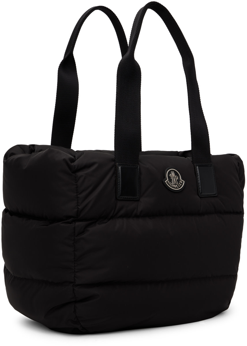 Moncler - 블랙 카라독 다운 토트백