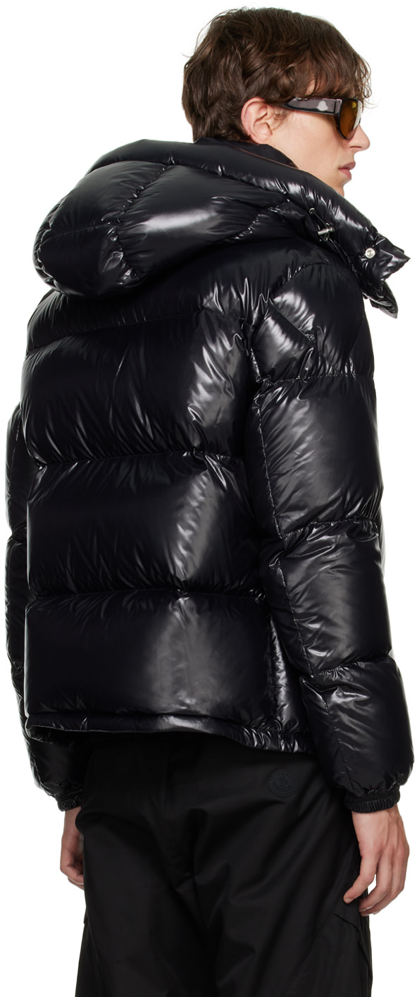 Moncler: Black Montbeliard Down Jacket | SSENSE Canada