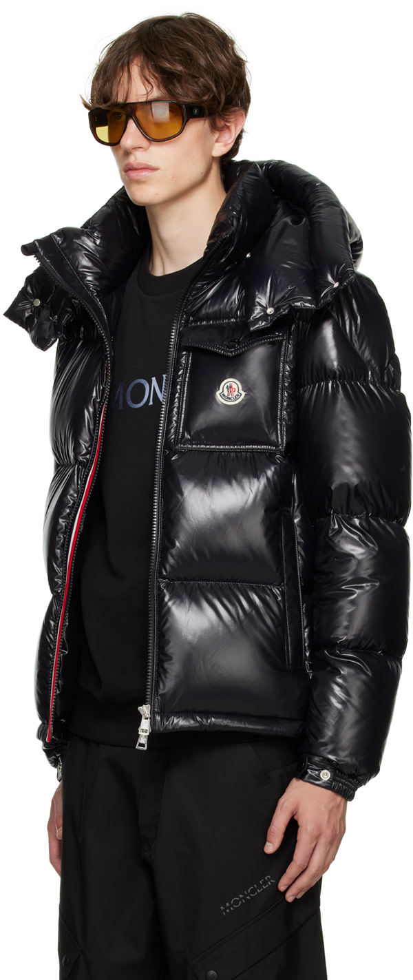 Moncler: ブラック Montbeliard ダウンジャケット | SSENSE 日本