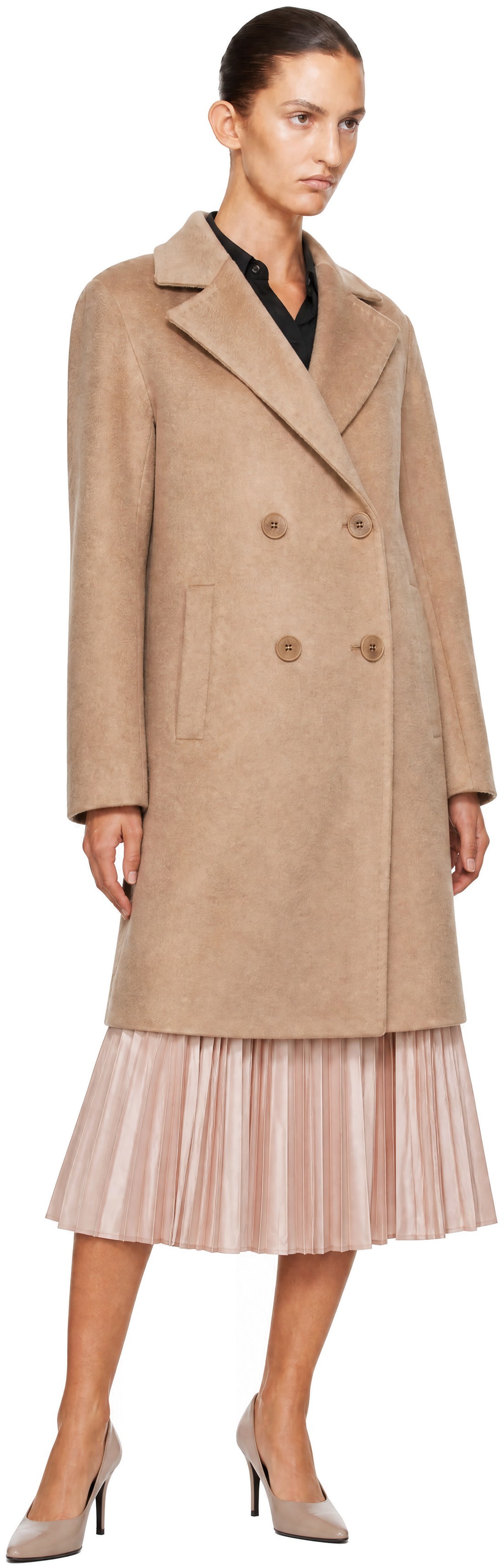 Max Mara - Jupe midi Tambuto rose