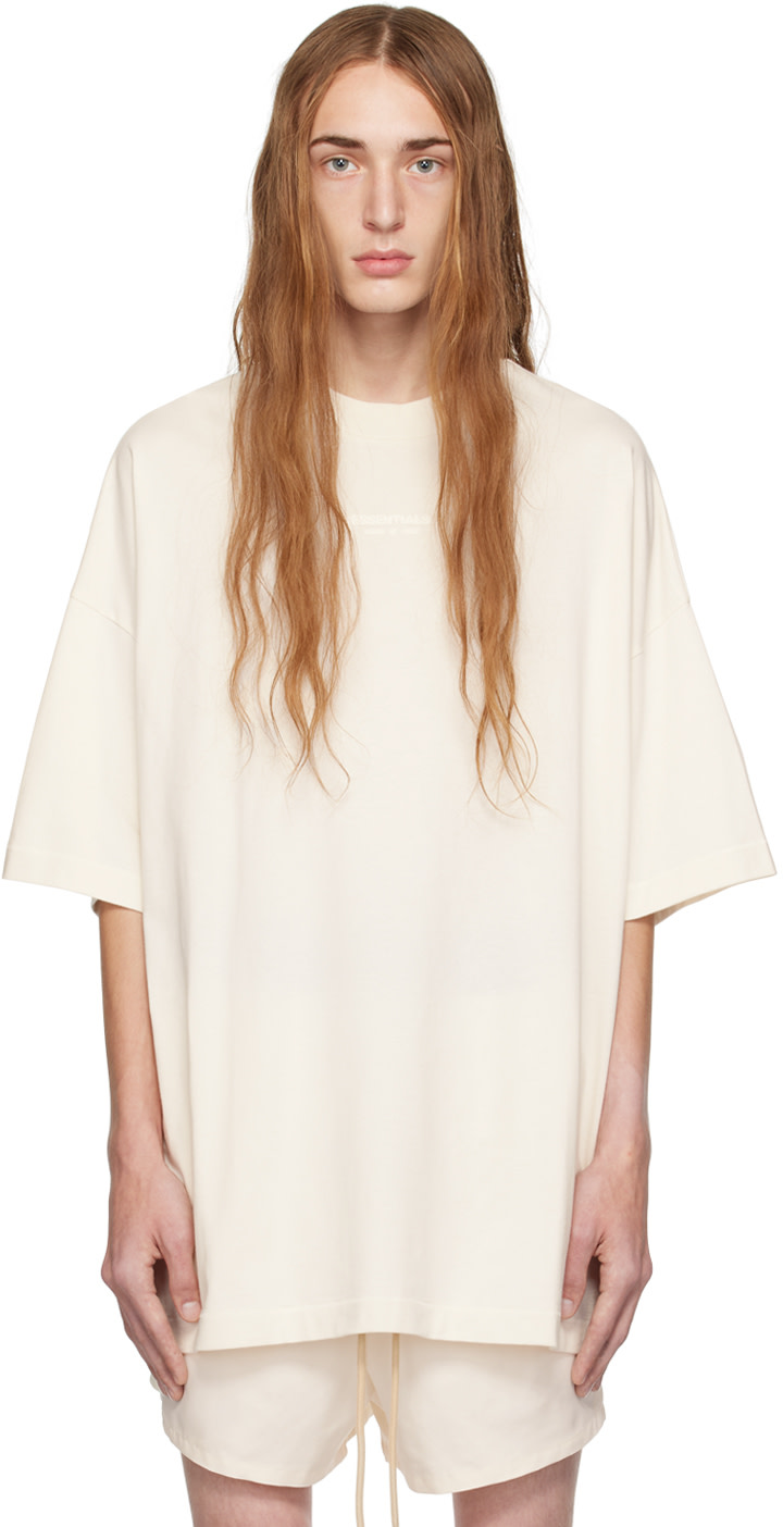 Fear of God ESSENTIALS - 오프 화이트 크루넥 티셔츠