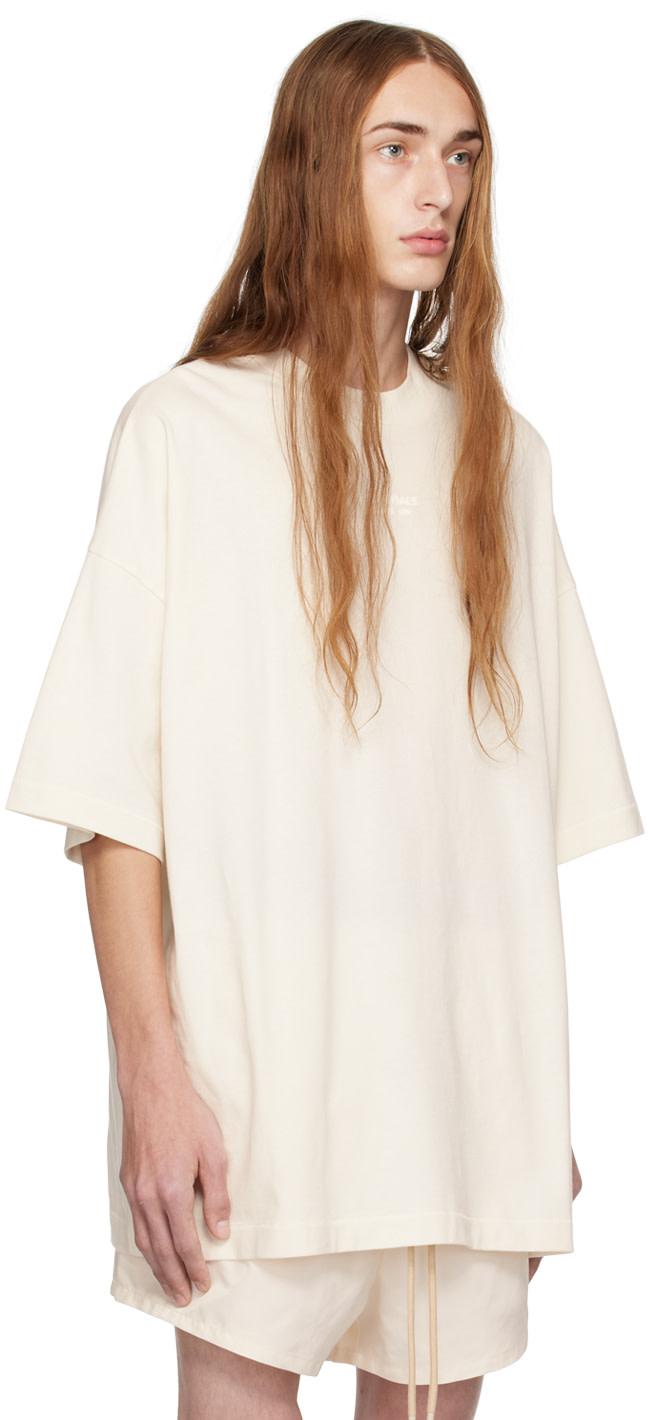 Fear of God ESSENTIALS - 오프 화이트 크루넥 티셔츠