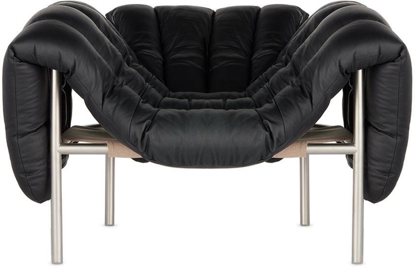 HEM - Chaise d'appoint Puffy noire