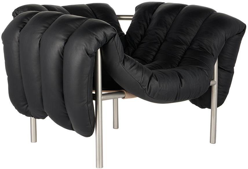 HEM - Chaise d'appoint Puffy noire