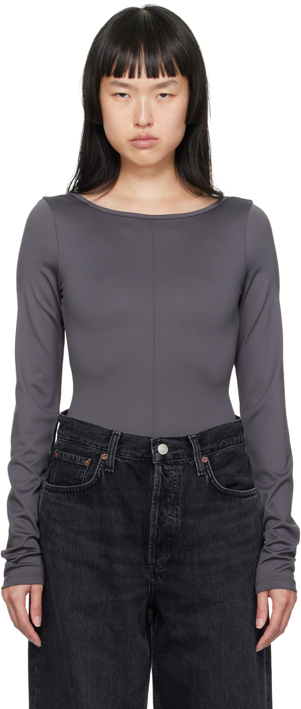 AGOLDE - Justaucorps Paulette gris