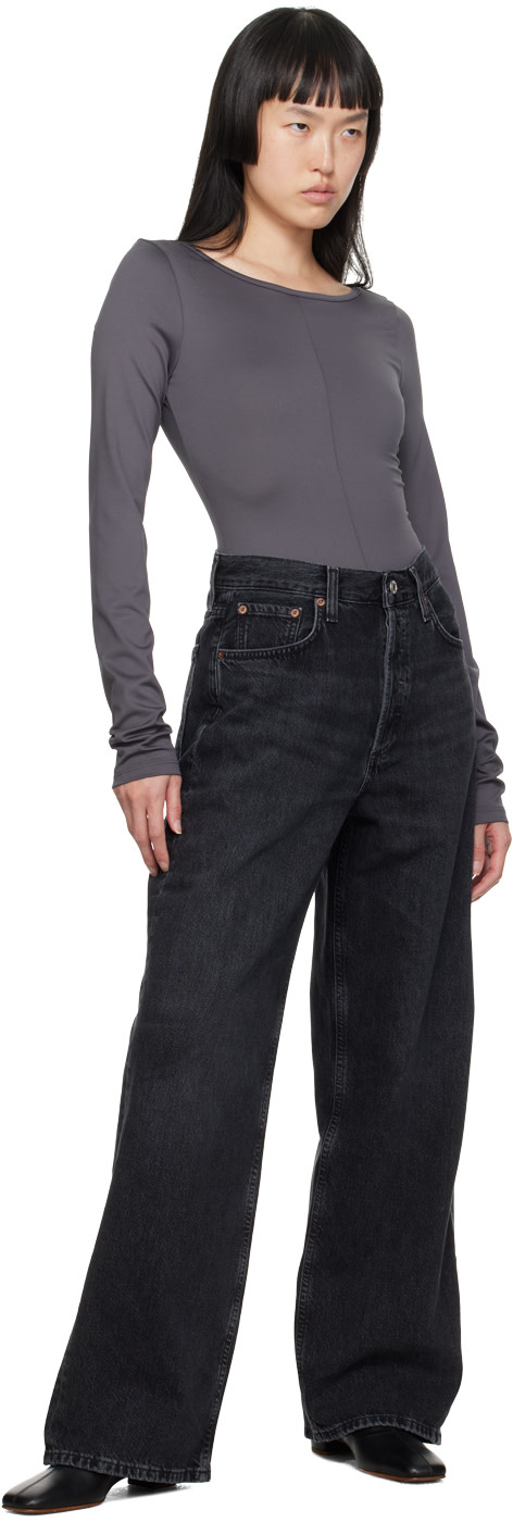 AGOLDE - Justaucorps Paulette gris