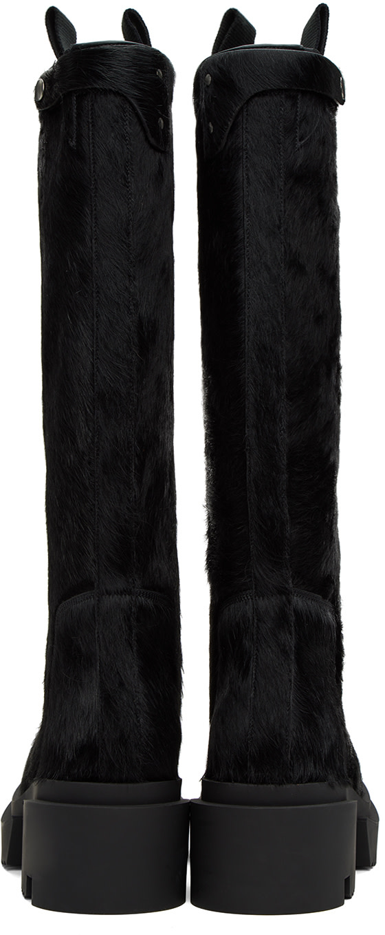 Rick Owens - 黑色 Pull On Bogun 高筒靴