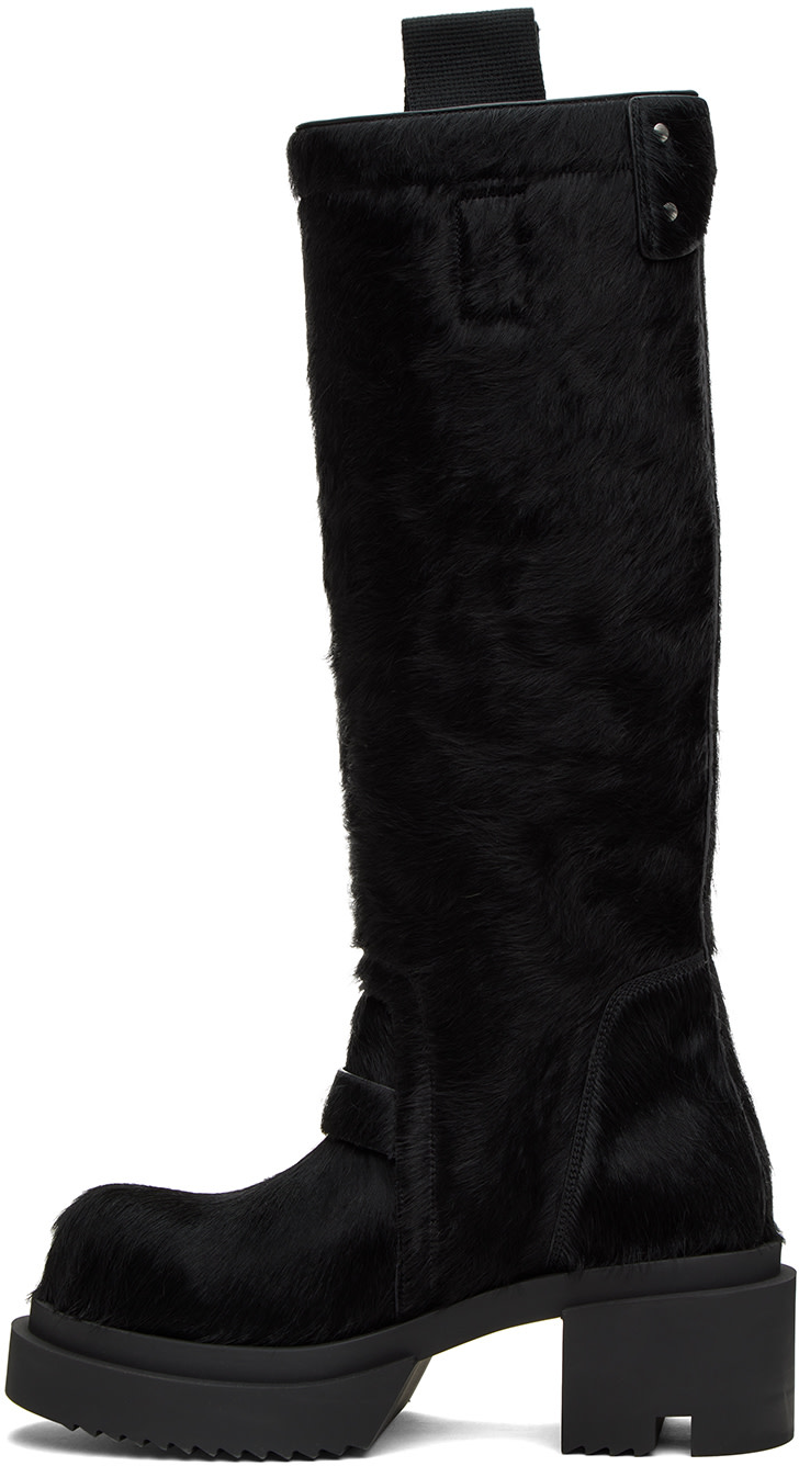 Rick Owens - 黑色 Pull On Bogun 高筒靴