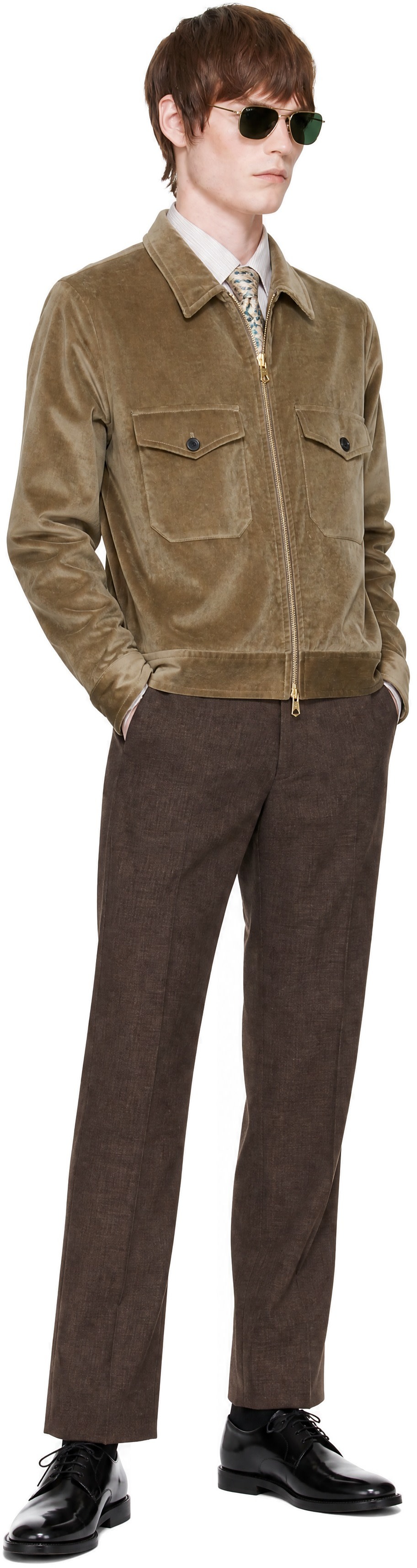 Paul Smith - Taupe Oversized Zip Jacket