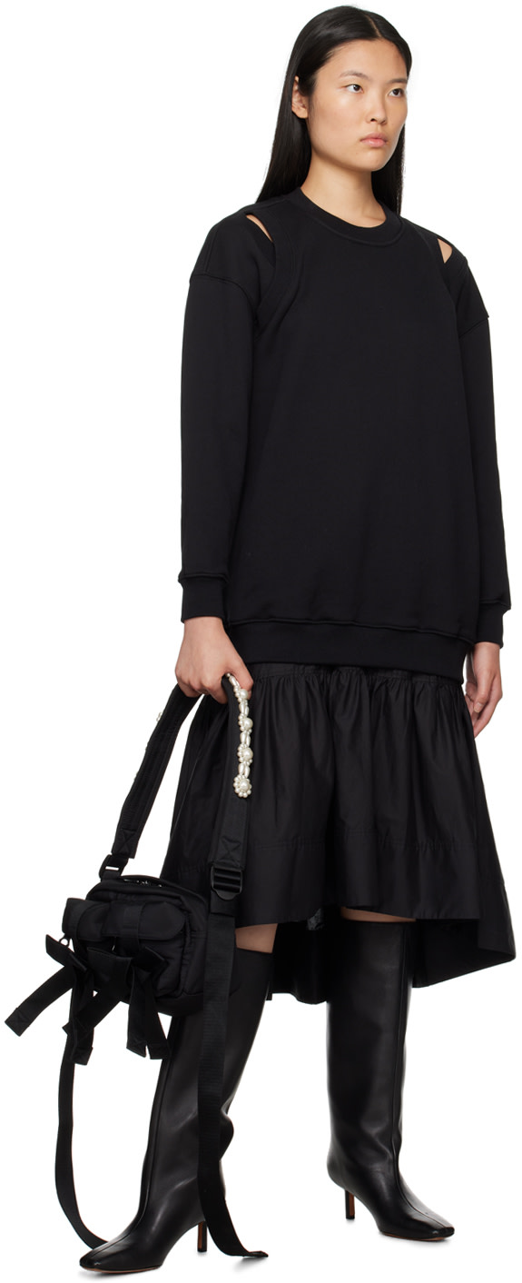 3.1 Phillip Lim: ブラック レイヤード ミディアムワンピース | SSENSE