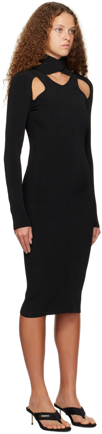 Coperni - Robe midi étagée noire