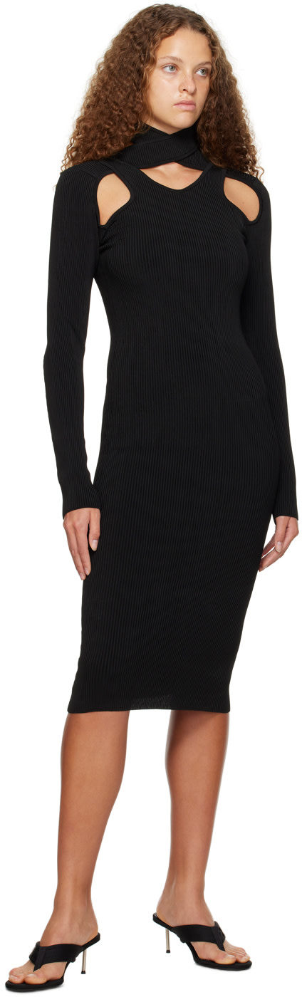 Coperni - Robe midi étagée noire