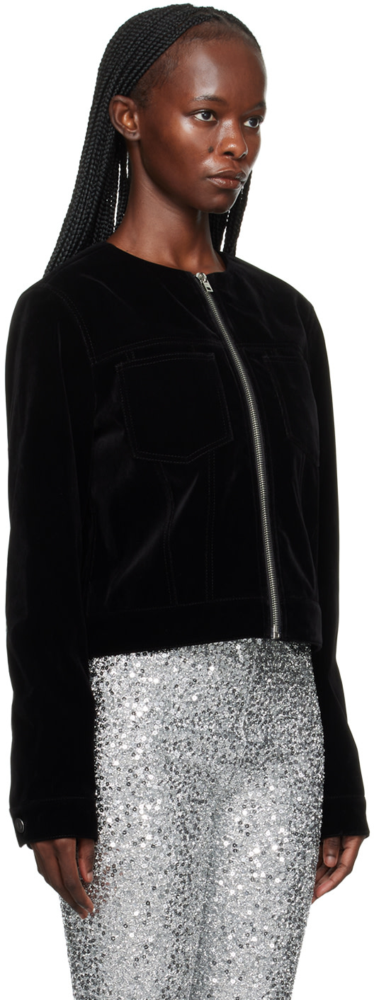 We11done - Blouson noir sans col