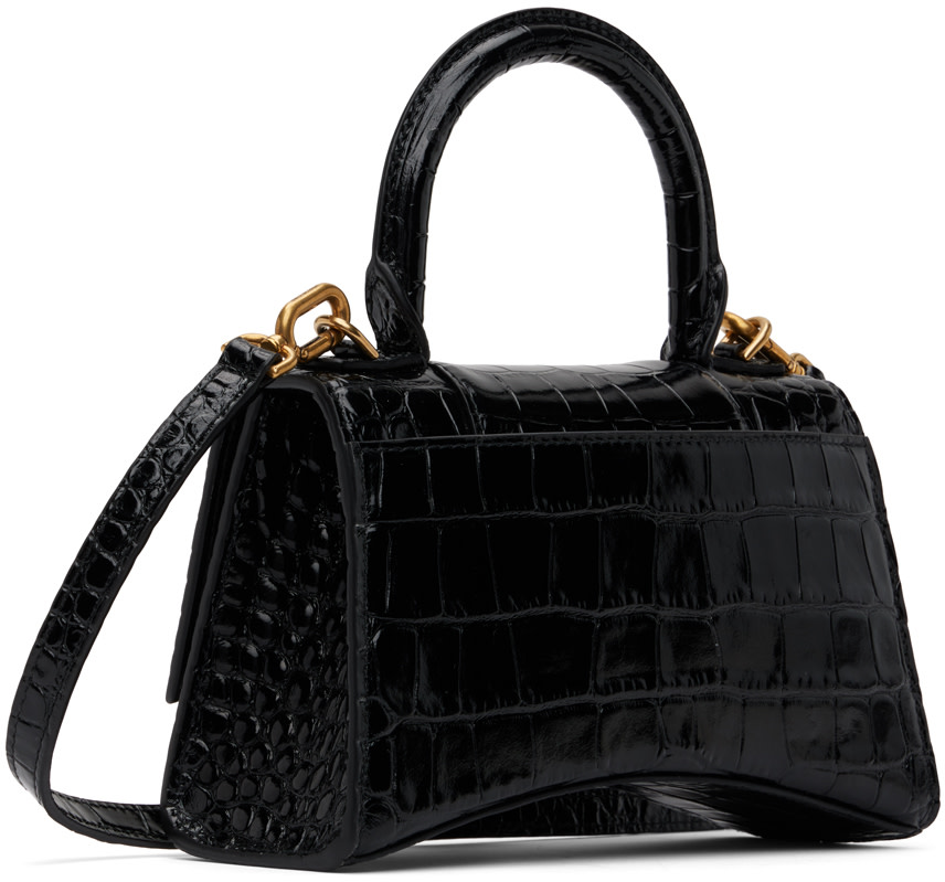 Balenciaga - Micro sac Hourglass noir