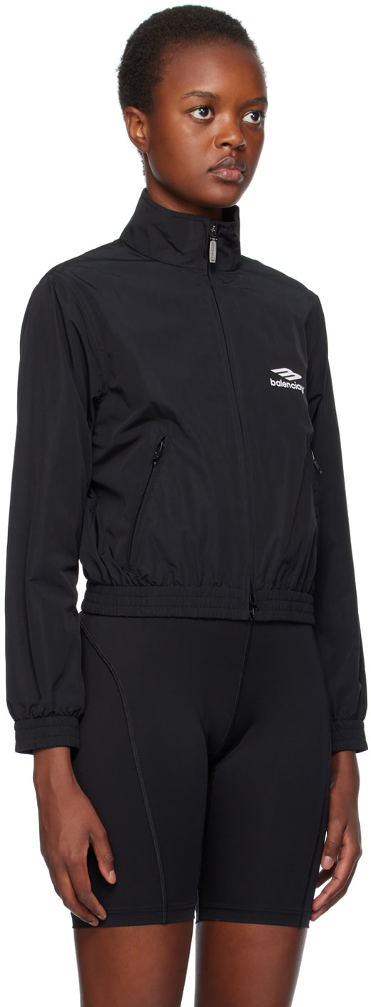 Balenciaga: Black 3B Sports Icon Jacket | SSENSE