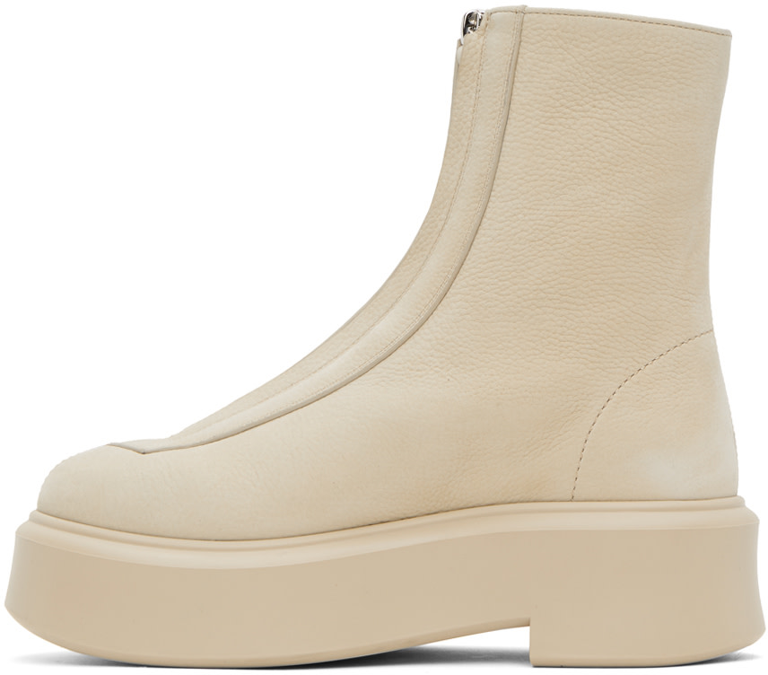 The Row - Bottes I beiges à glissière