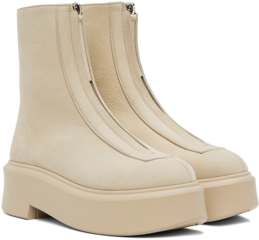 The Row - Bottes I beiges à glissière