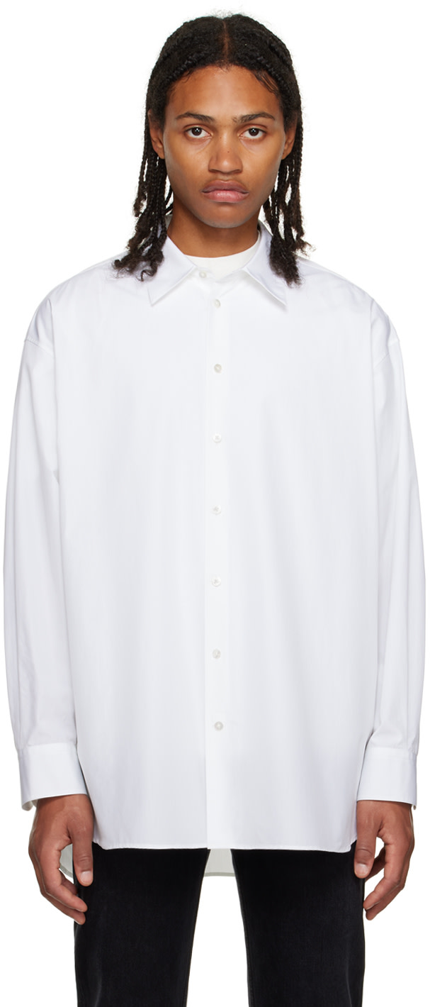 The Row - Chemise Lukre blanche