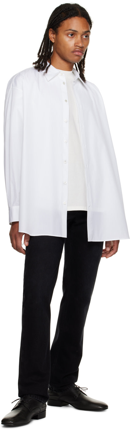 The Row - Chemise Lukre blanche