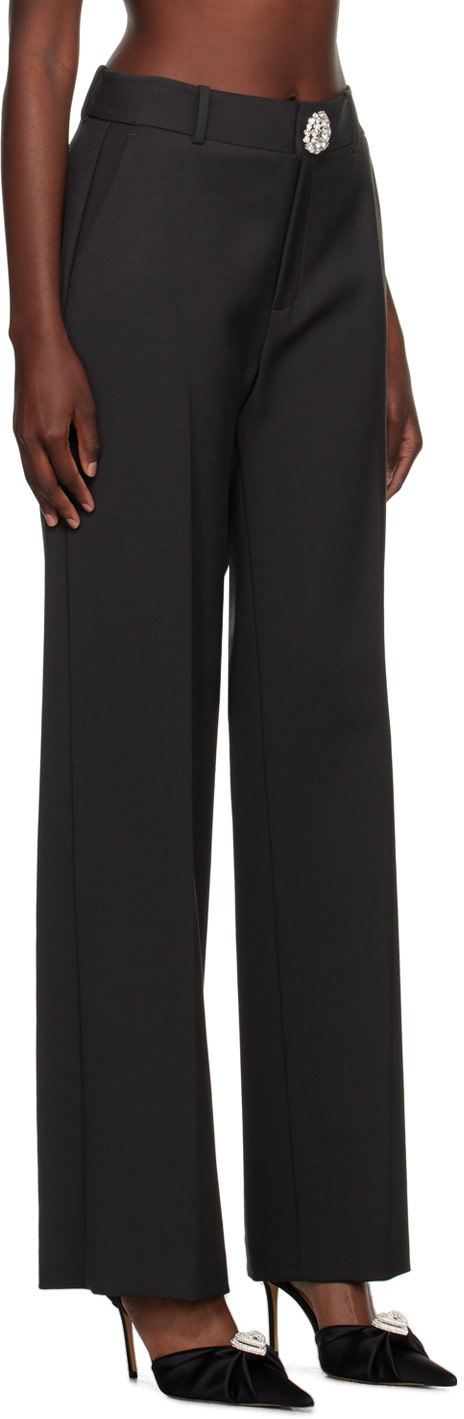 AREA - Pantalon noir à découpes