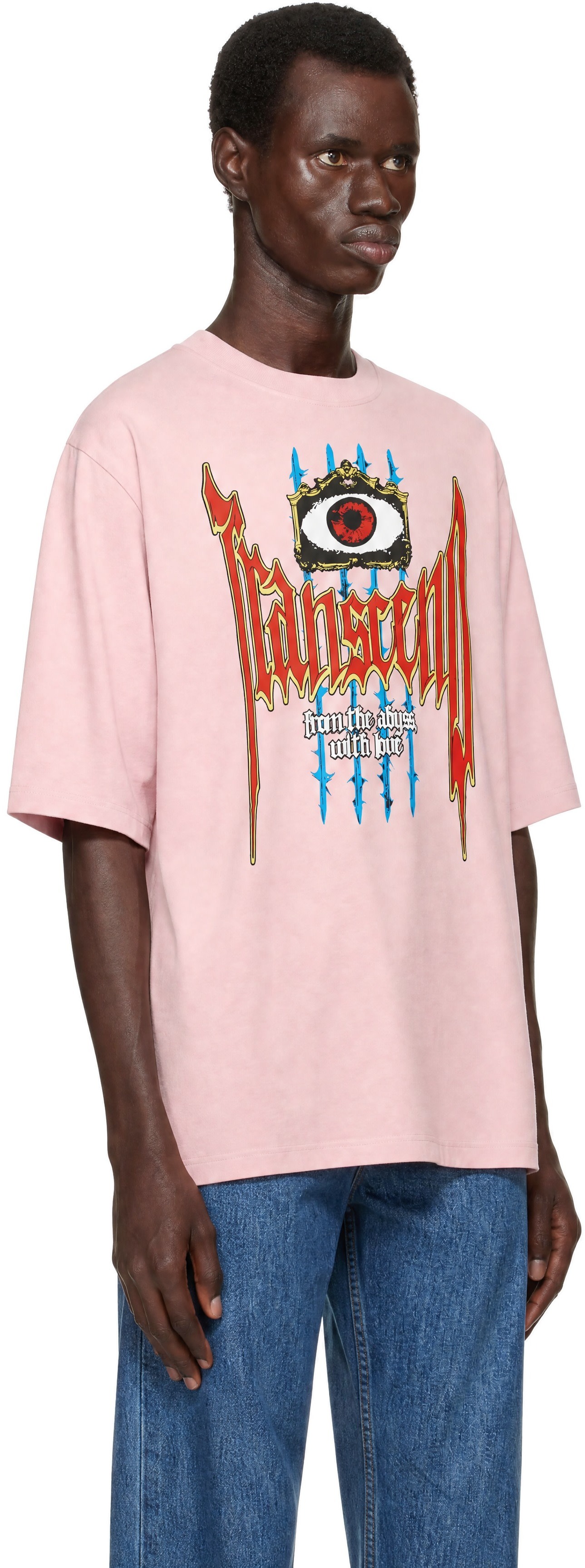 Burberry - T-shirt rose à image