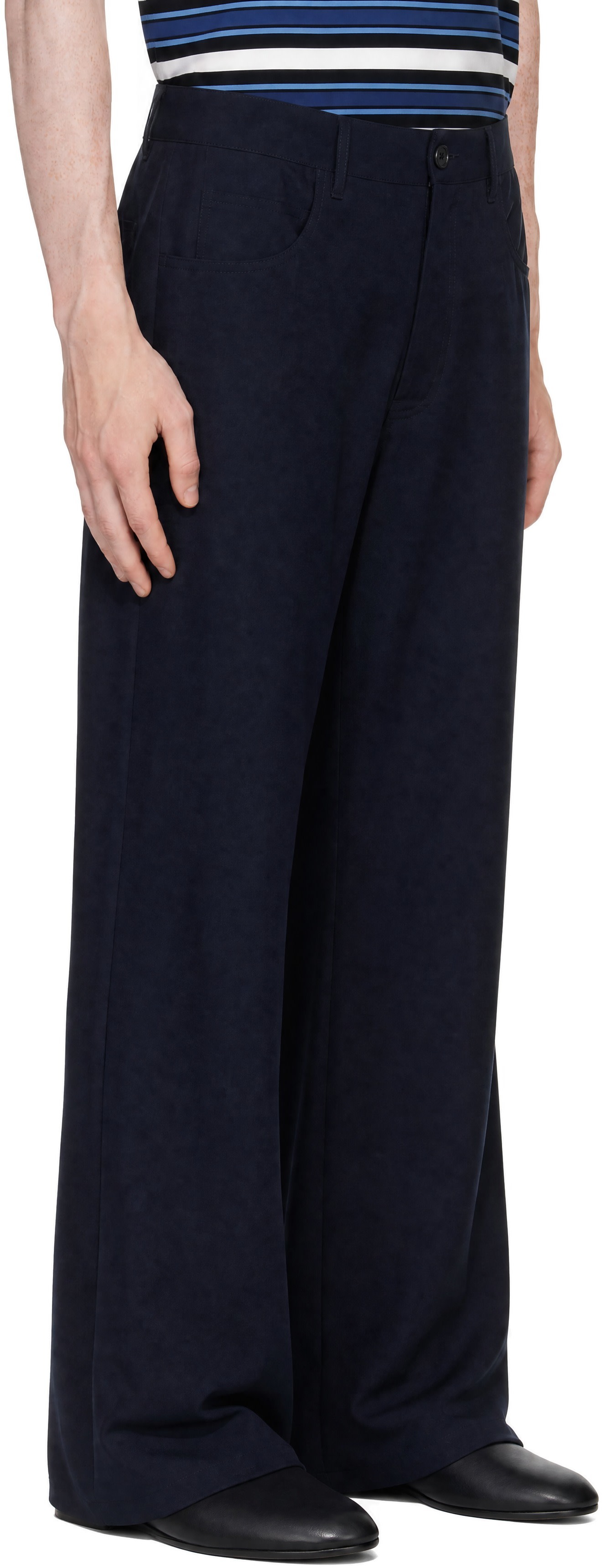Marni - Navy Wool Trousers