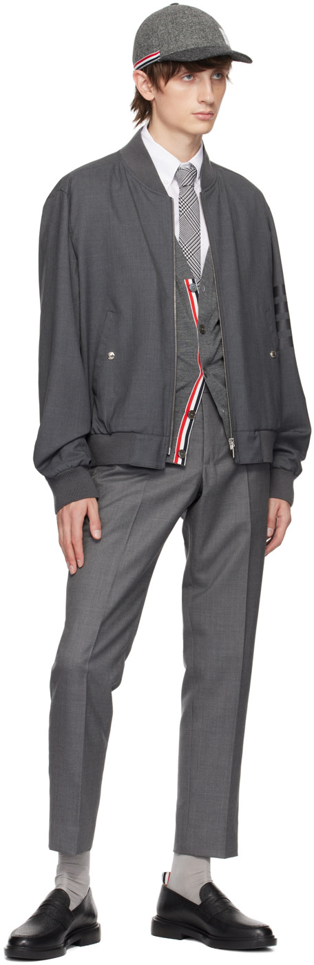 Thom Browne - グレー ローライズ トラウザーズ