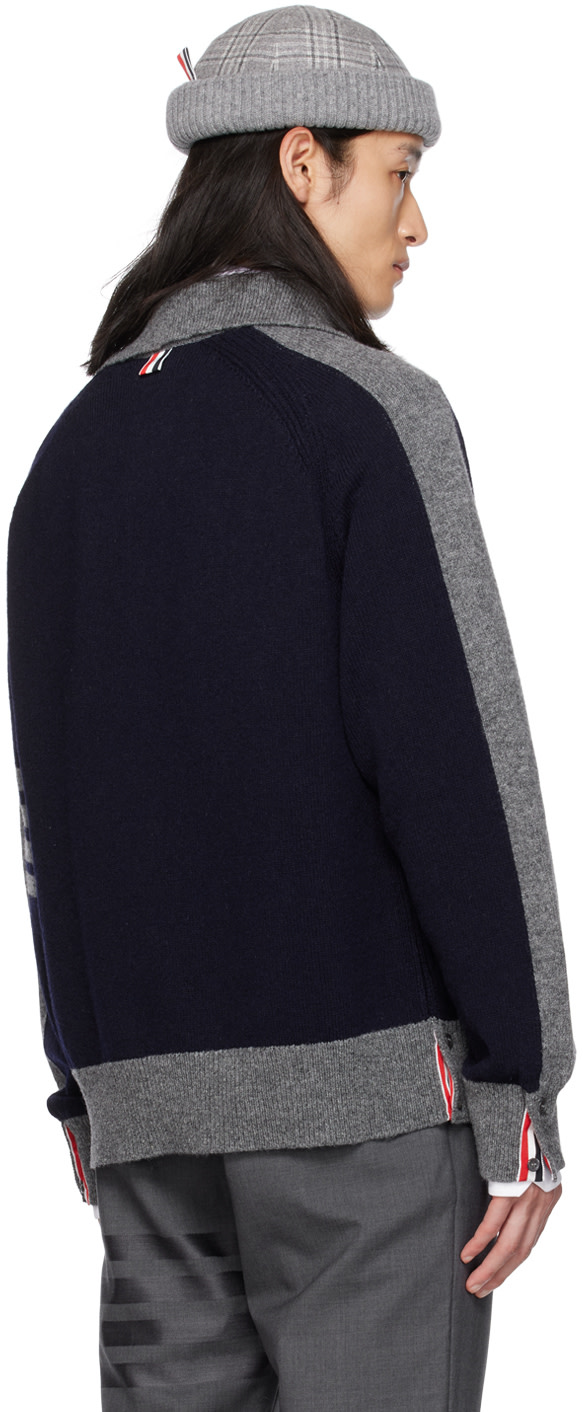 Thom Browne - Navy 4-Bar Sweater