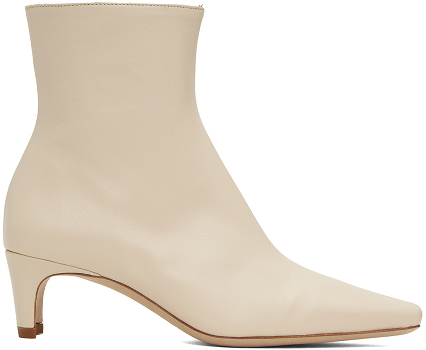 Staud - Bottines Wally blanc cassé