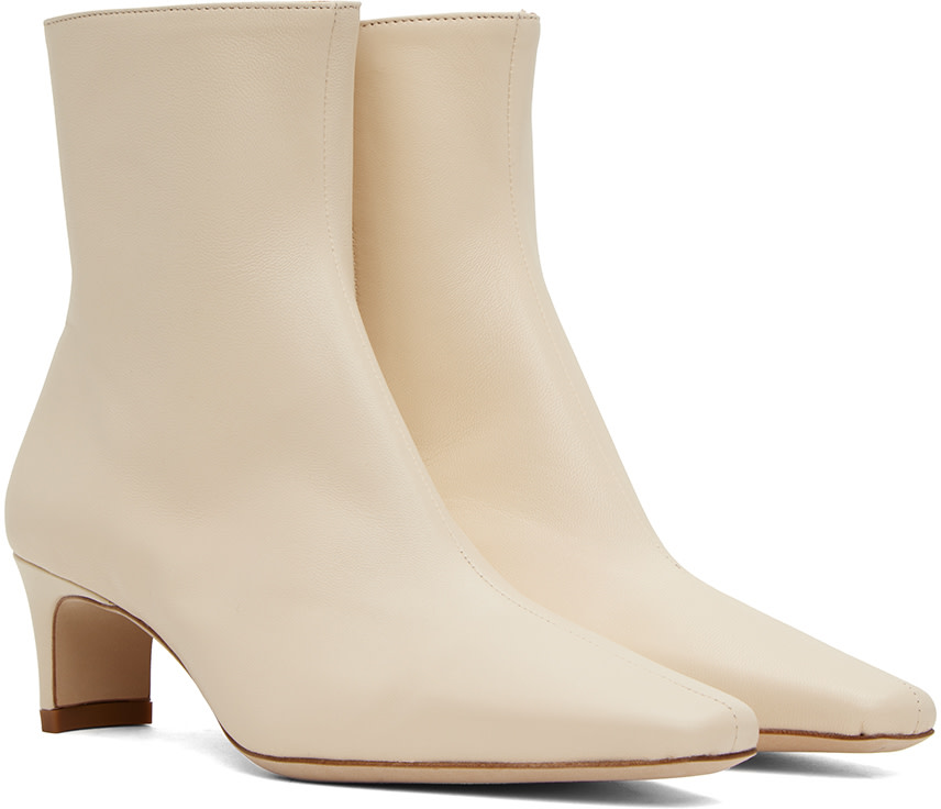 Staud - Bottines Wally blanc cassé
