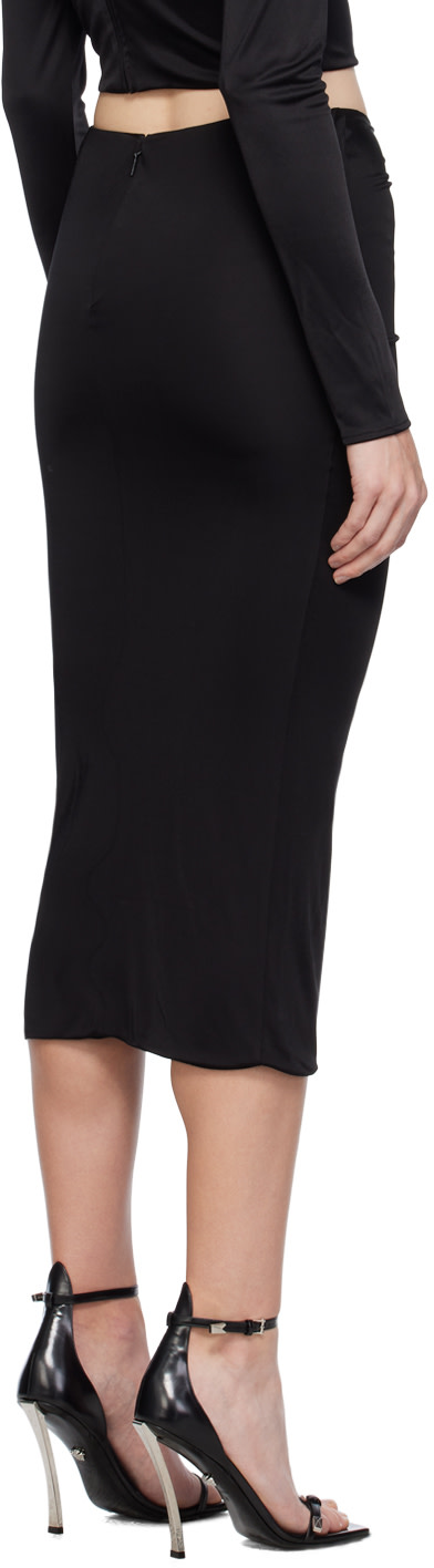 Versace - Jupe midi noire édition Dua Lipa