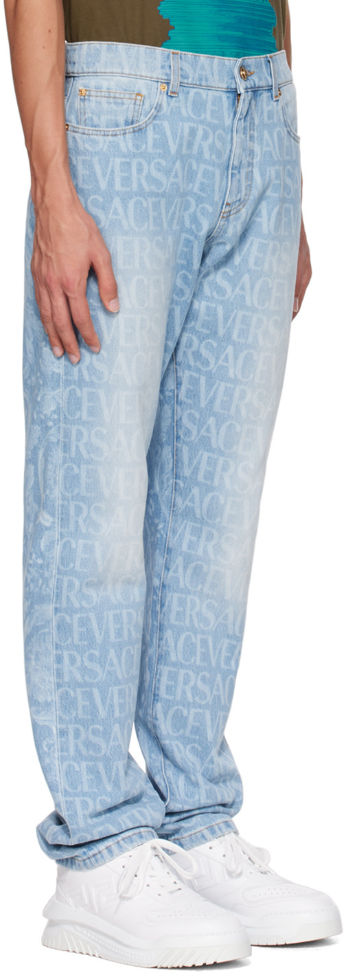 Versace - Blue Allover Jeans