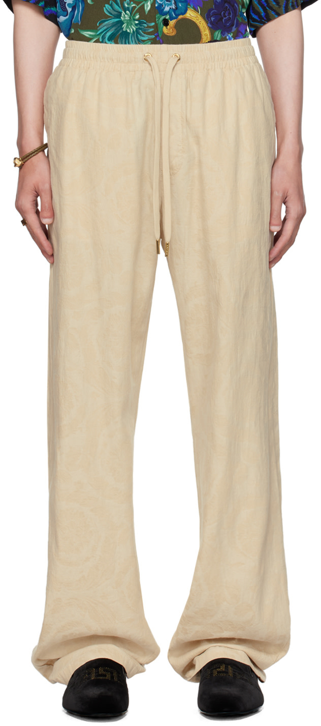 Versace - Off-White Barocco Lounge Pants