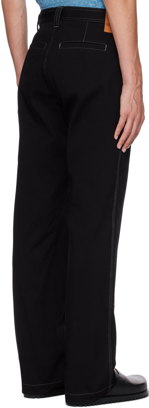 Versace - Black Wide-Leg Trousers