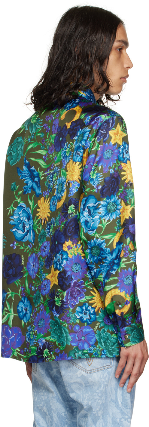Versace - Khaki Wildflower West Shirt