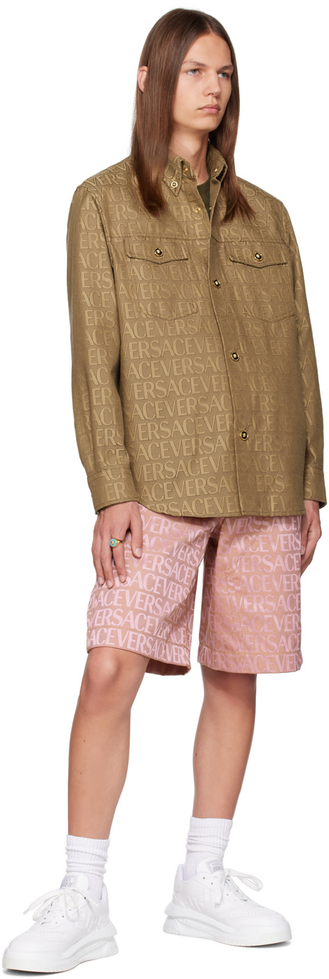 Versace - Pink Allover Shorts