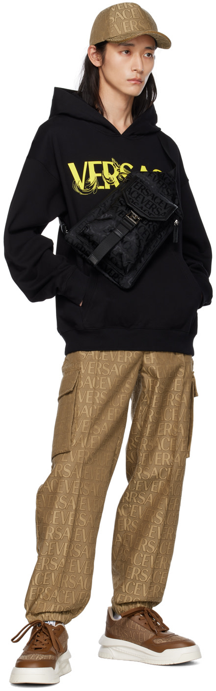 Versace - Black Printed Hoodie