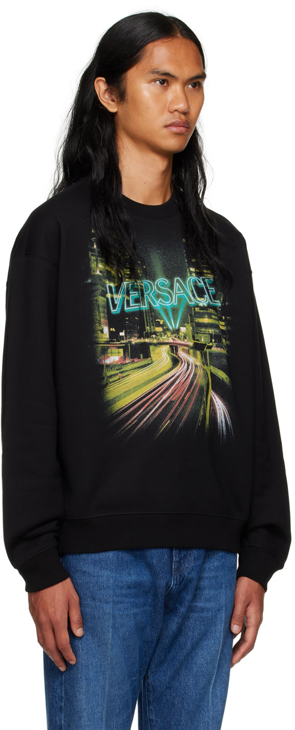 Versace - Black Printed Sweatshirt