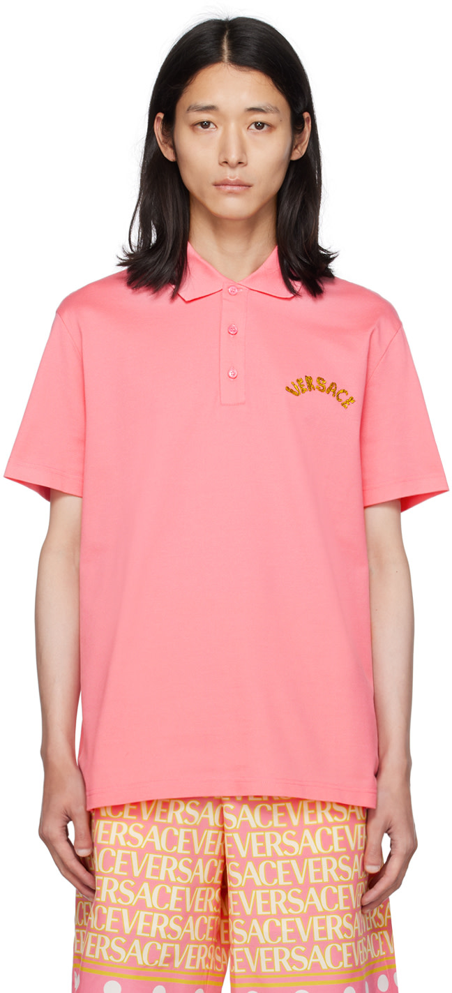 Versace - Pink Baroque Polo