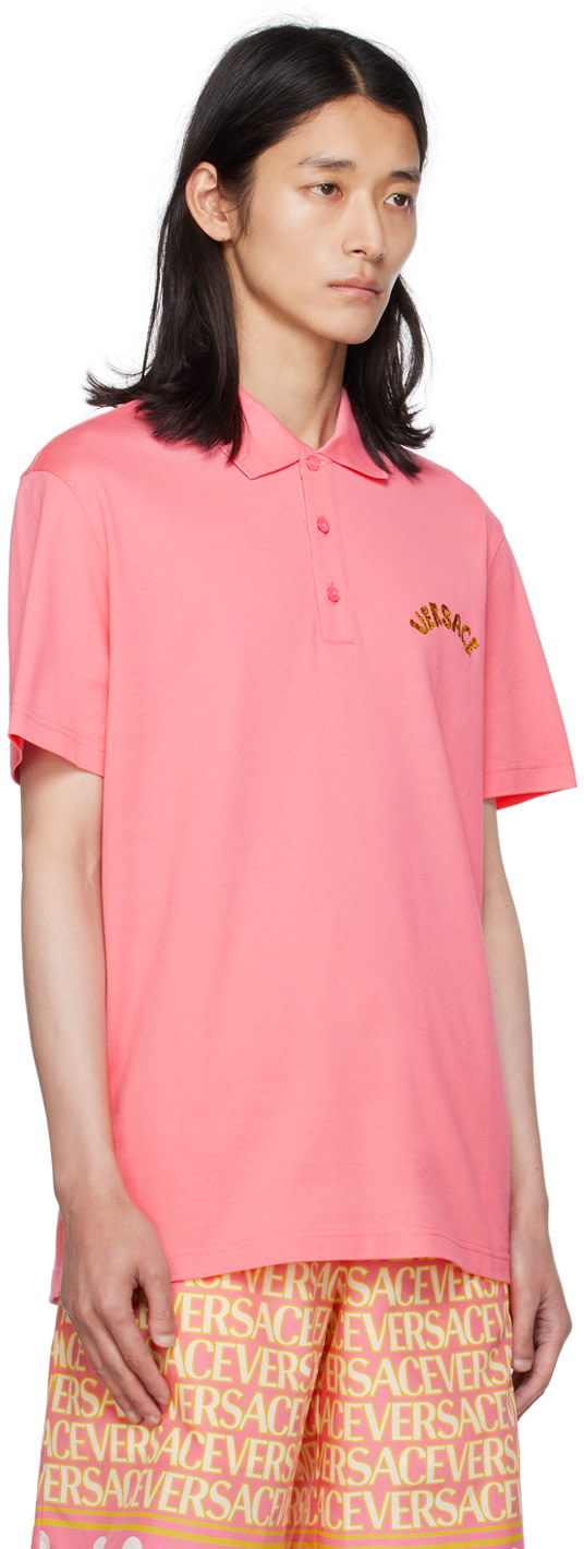 Versace - Pink Baroque Polo