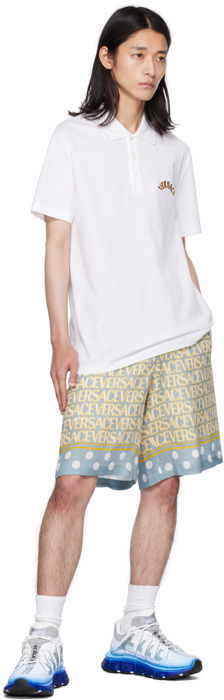 Versace - White Baroque Polo