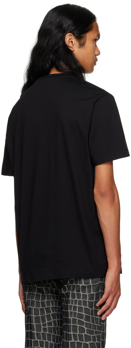 Versace - T-shirt noir à image à logo