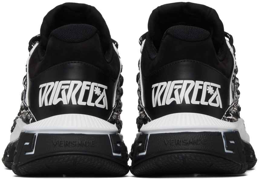 Versace - Black & White Trigreca Sneakers