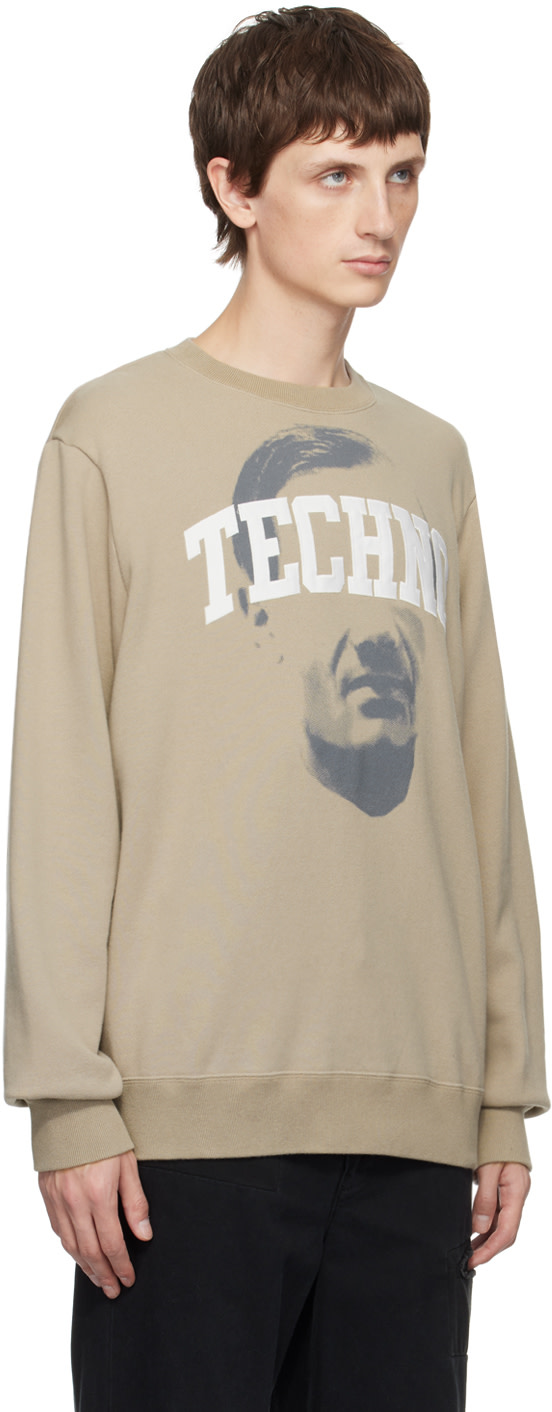UNDERCOVER - Pull molletonné 'Techno' beige