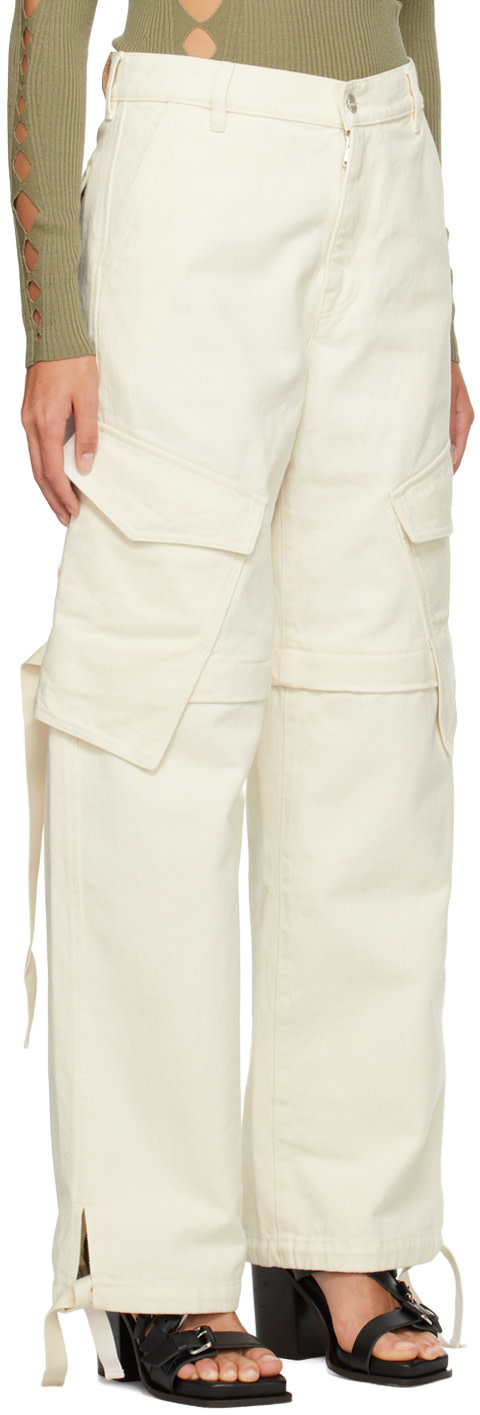 Dion Lee - Jean Parachute blanc