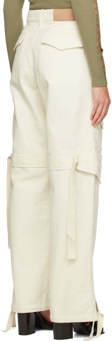 Dion Lee - Jean Parachute blanc