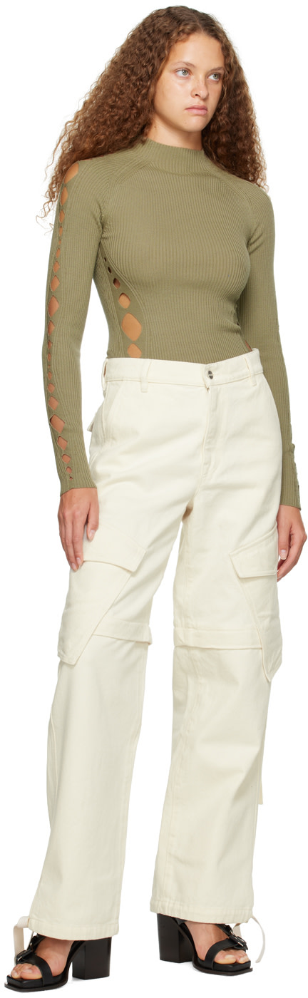 Dion Lee - Jean Parachute blanc