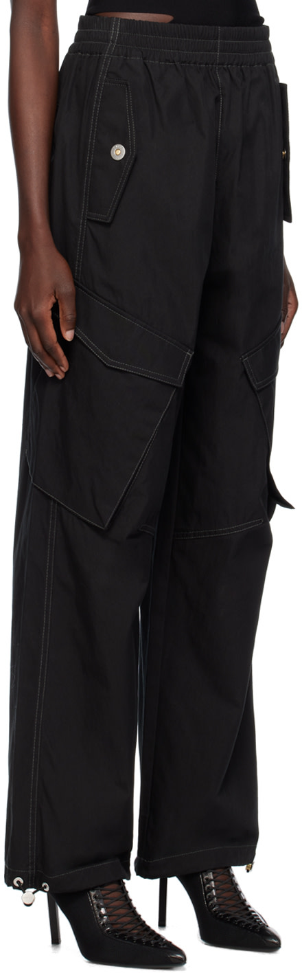 Dion Lee - Pantalon noir à boutons-pression